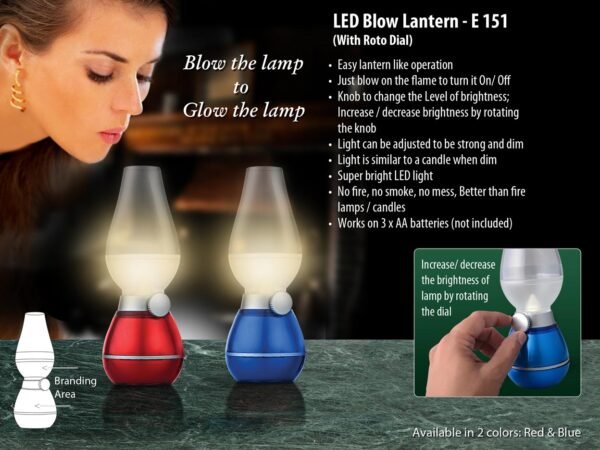 Blow lantern with roto dial