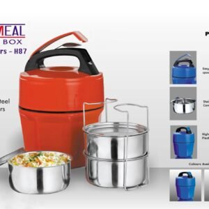 Octomeal Lunch box – 3 containers (steel)