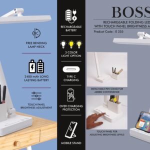 Rechargeable Folding LED lamp with Touch panel Brightness adjustment