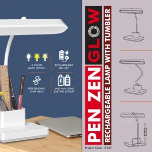 PenZen Glow: Rechargeable lamp with tumbler