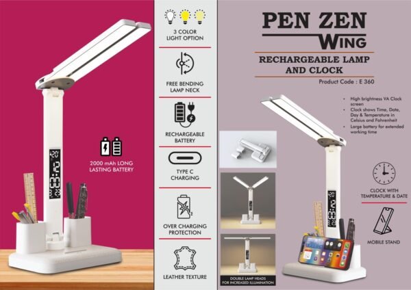 Rechargeable lamp with Dual tumbler